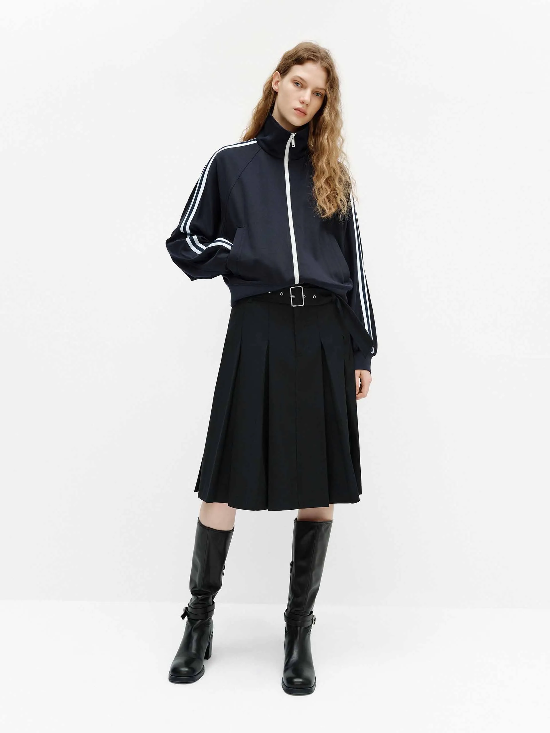Contrast Trim Short Jacket