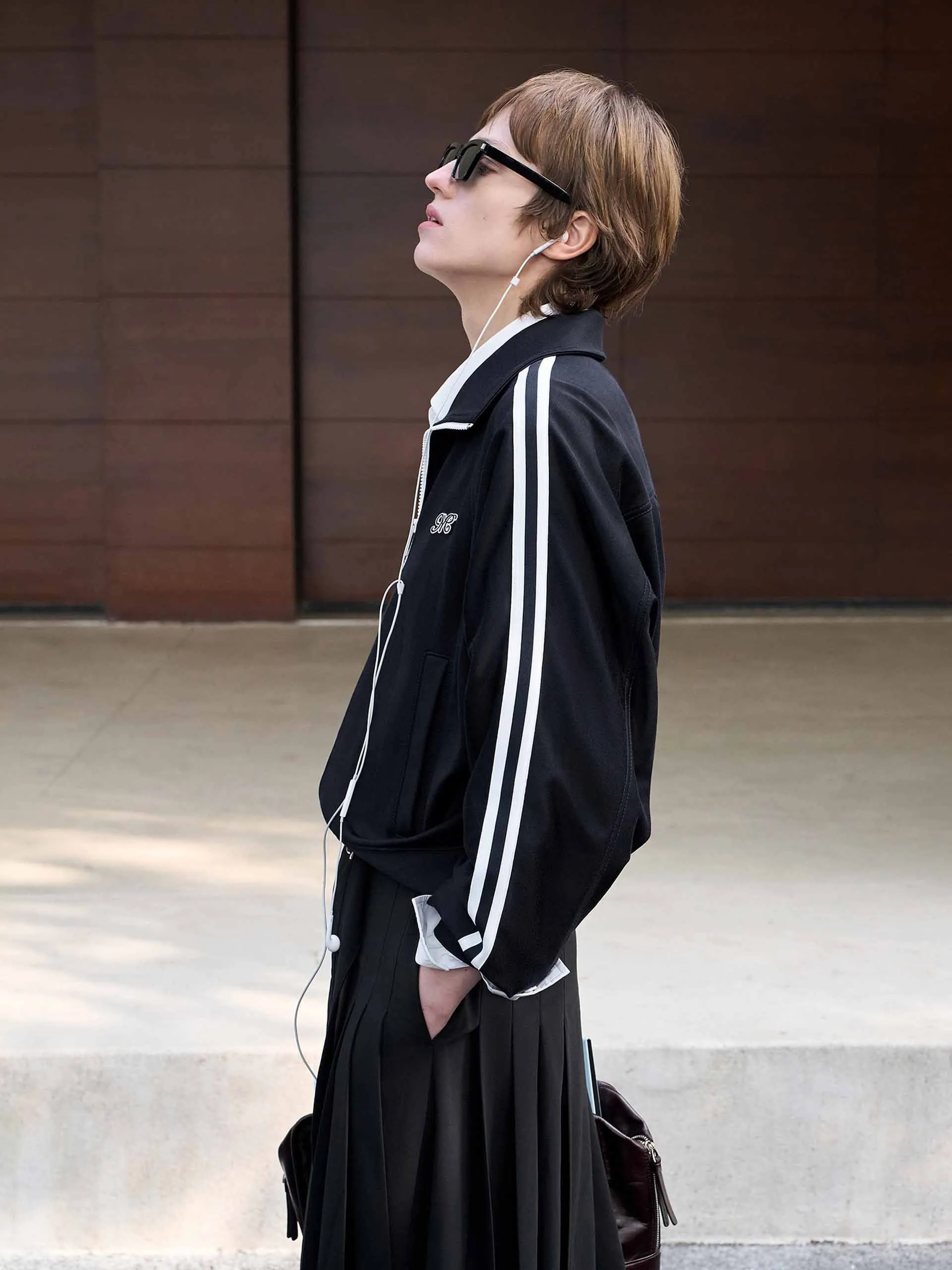 Contrast Trim Short Jacket