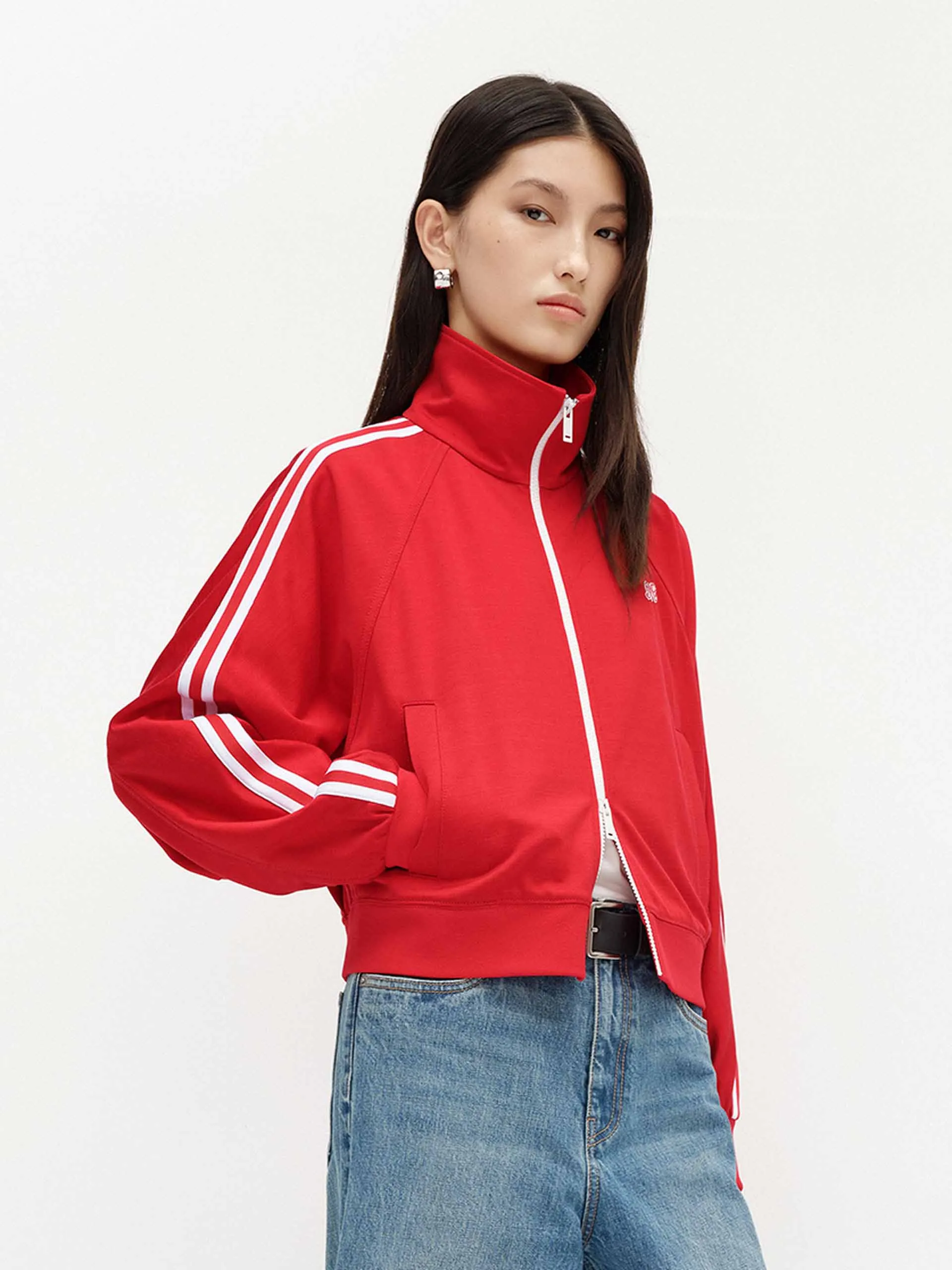 Contrast Trim Short Jacket