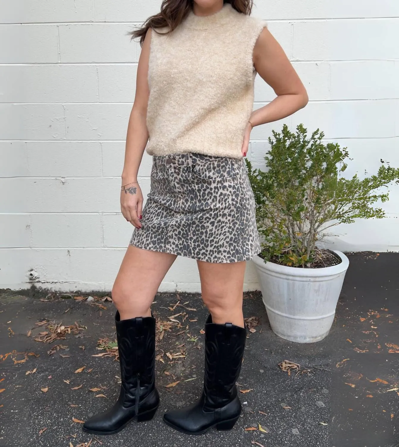 Crazy Talk Leopard Mini Skirt