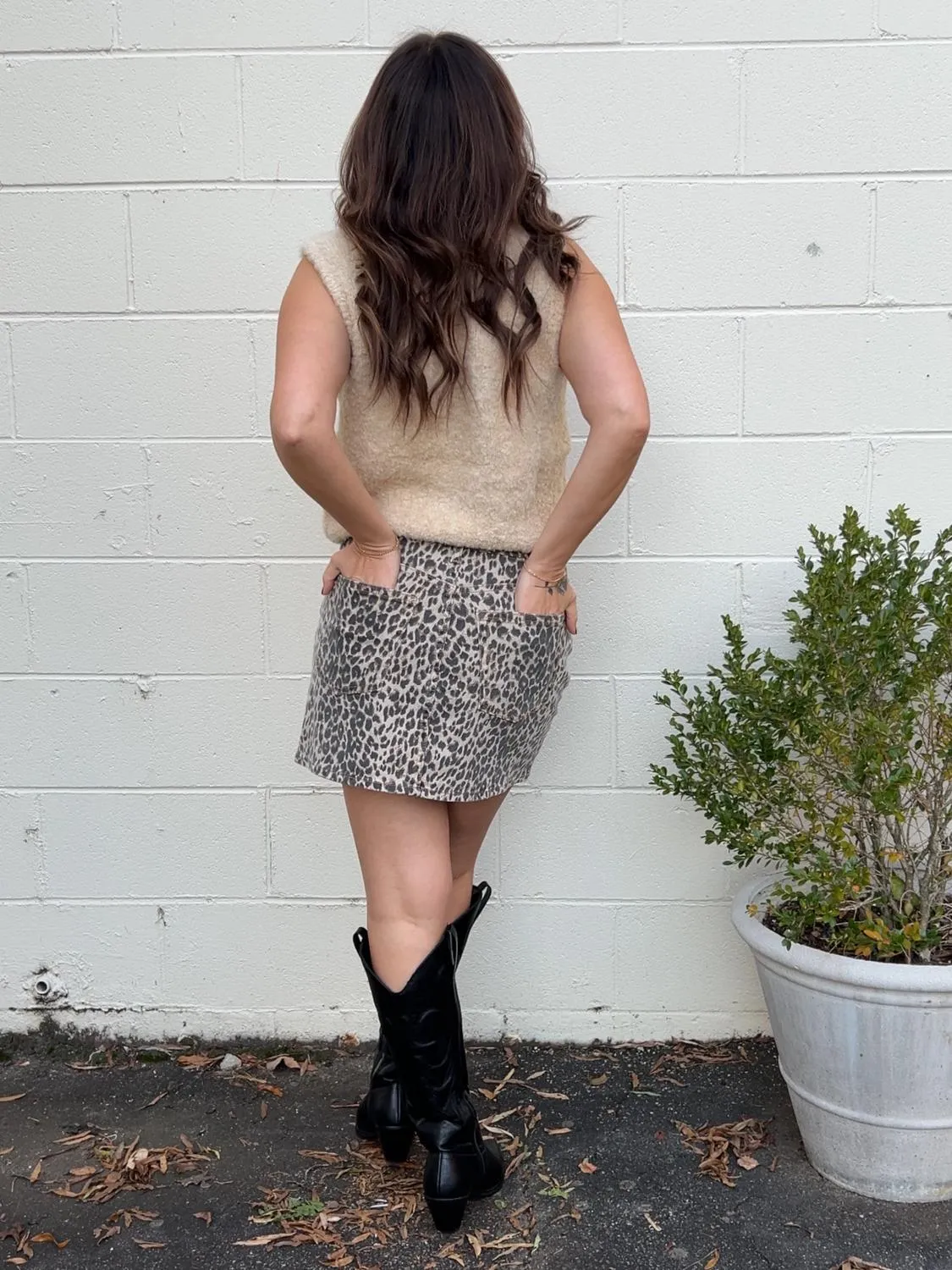 Crazy Talk Leopard Mini Skirt