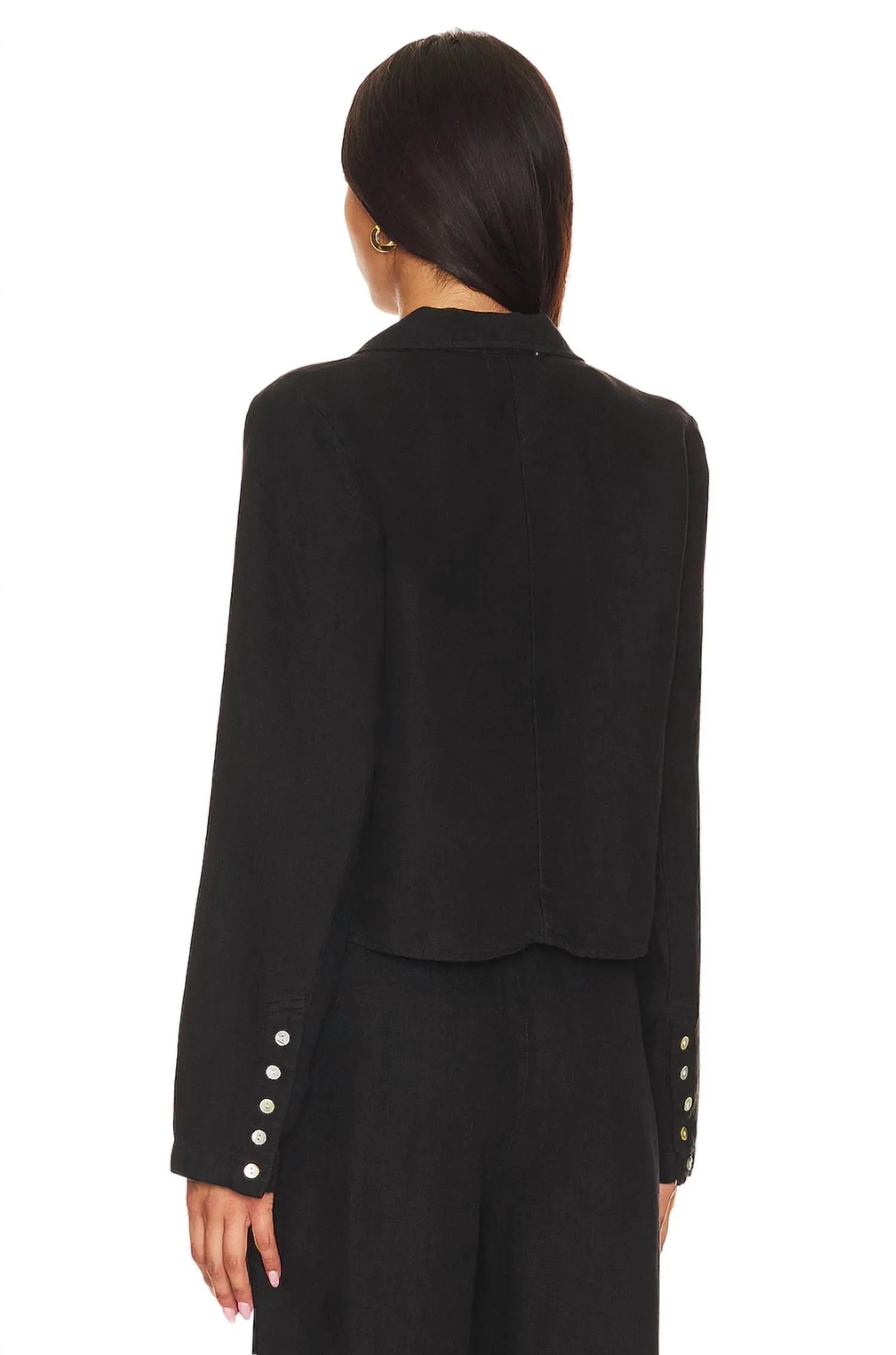 Cropped Blazer In Black