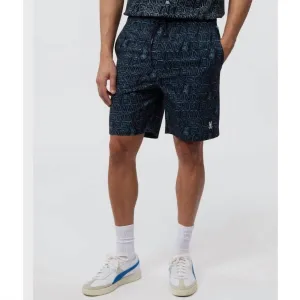 Dayton Long All Over Print Swim Trunk In Navy