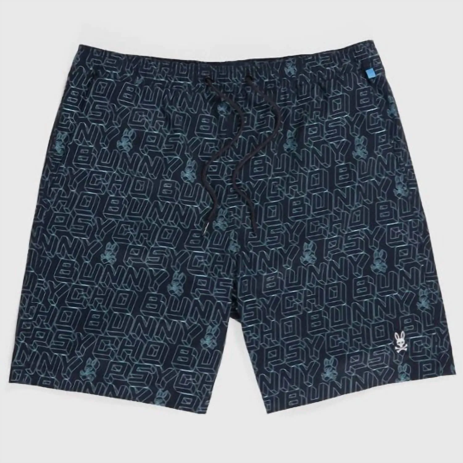 Dayton Long All Over Print Swim Trunk In Navy