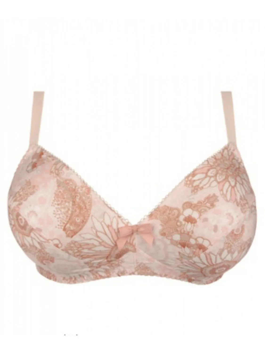 Deep Cup Non-Wired Bra In Rose
