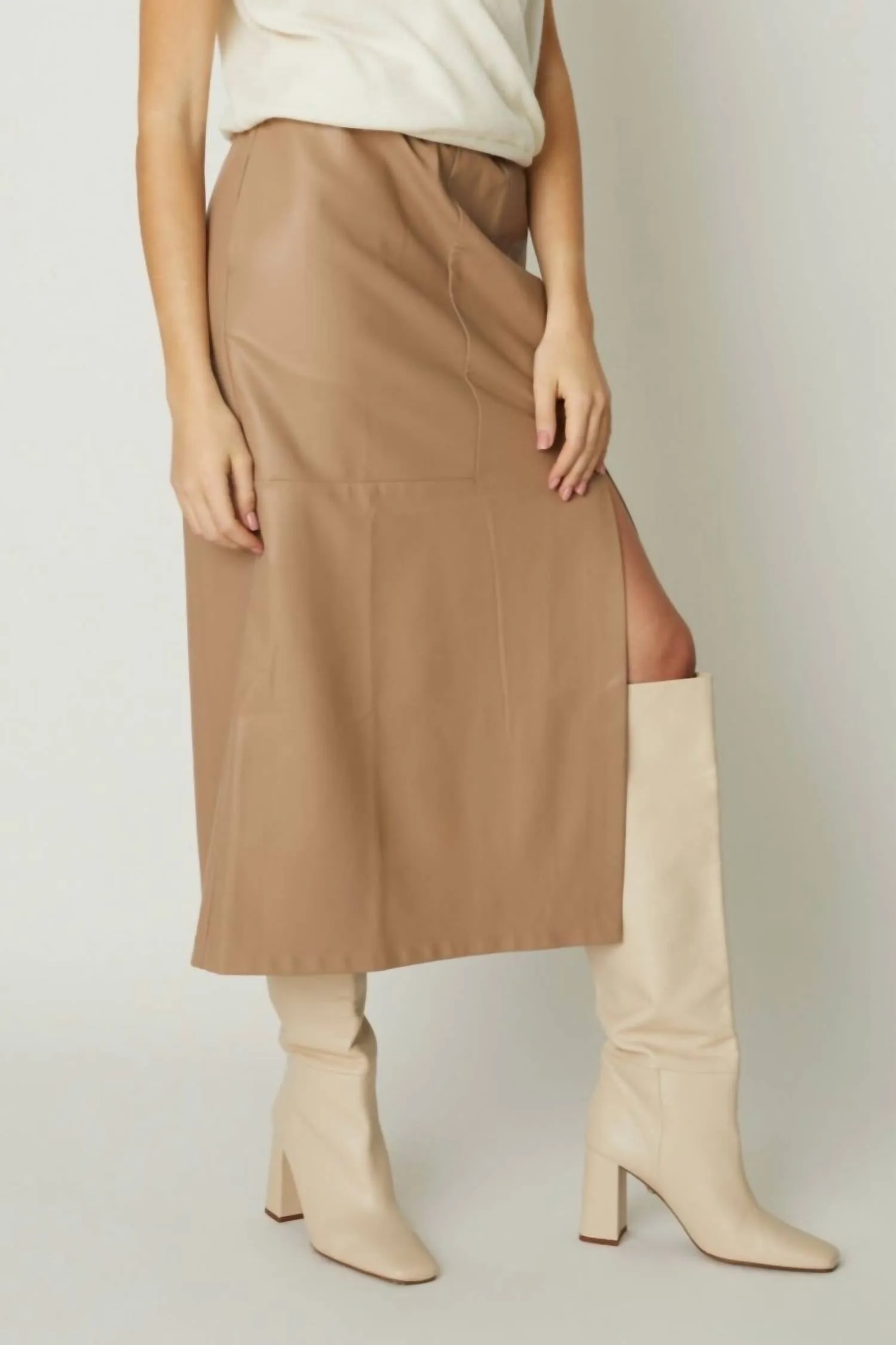 Delfine Skirt In Tan