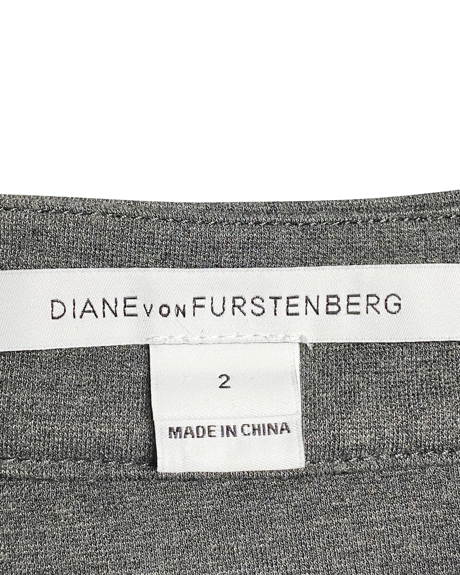 Diane Von Furstenberg Carlita Flared Skirt in Grey Viscose