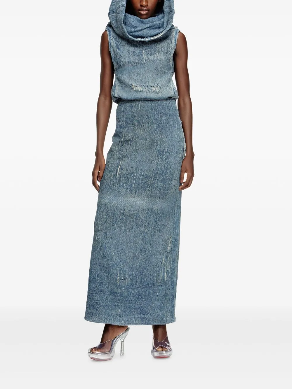 Diesel Women's Skirts Clear blue