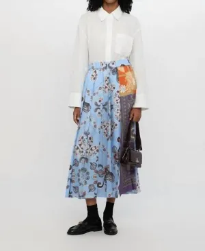 Edere Midi Skirt In Light Blue