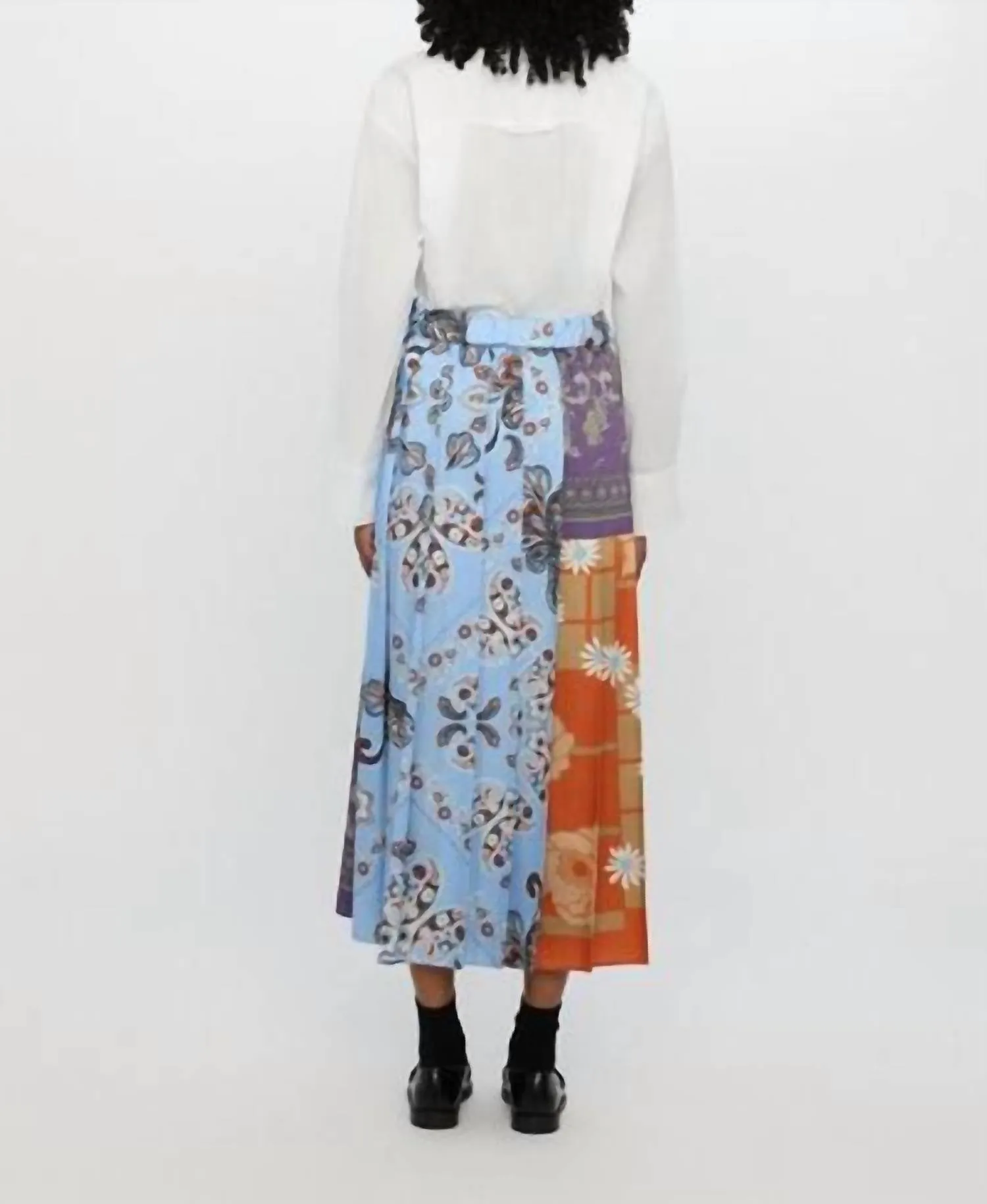 Edere Midi Skirt In Light Blue