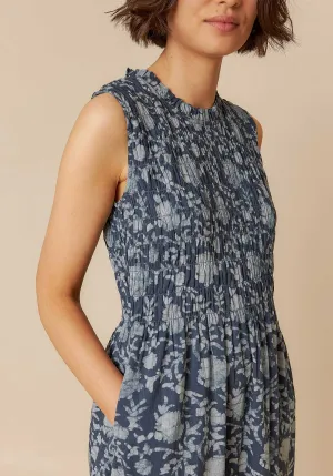 Elastic Maxi Dress Mc181 Indigo