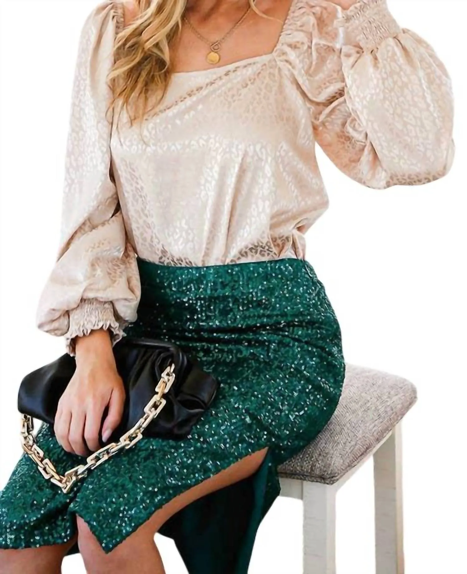 Emerald City Skirt In Hunter Green