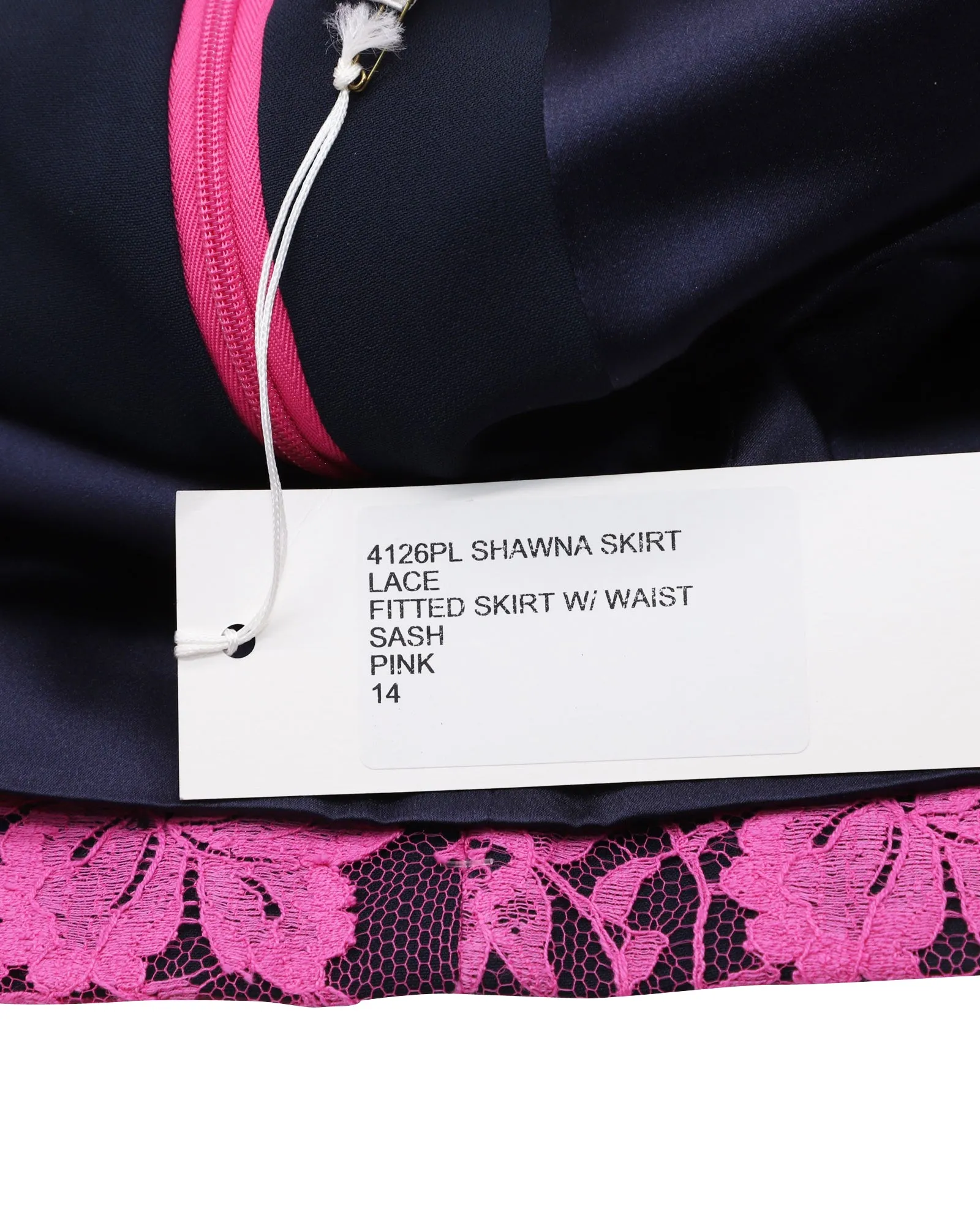 Erdem Shawna Floral Lace Skirt in Pink Viscose