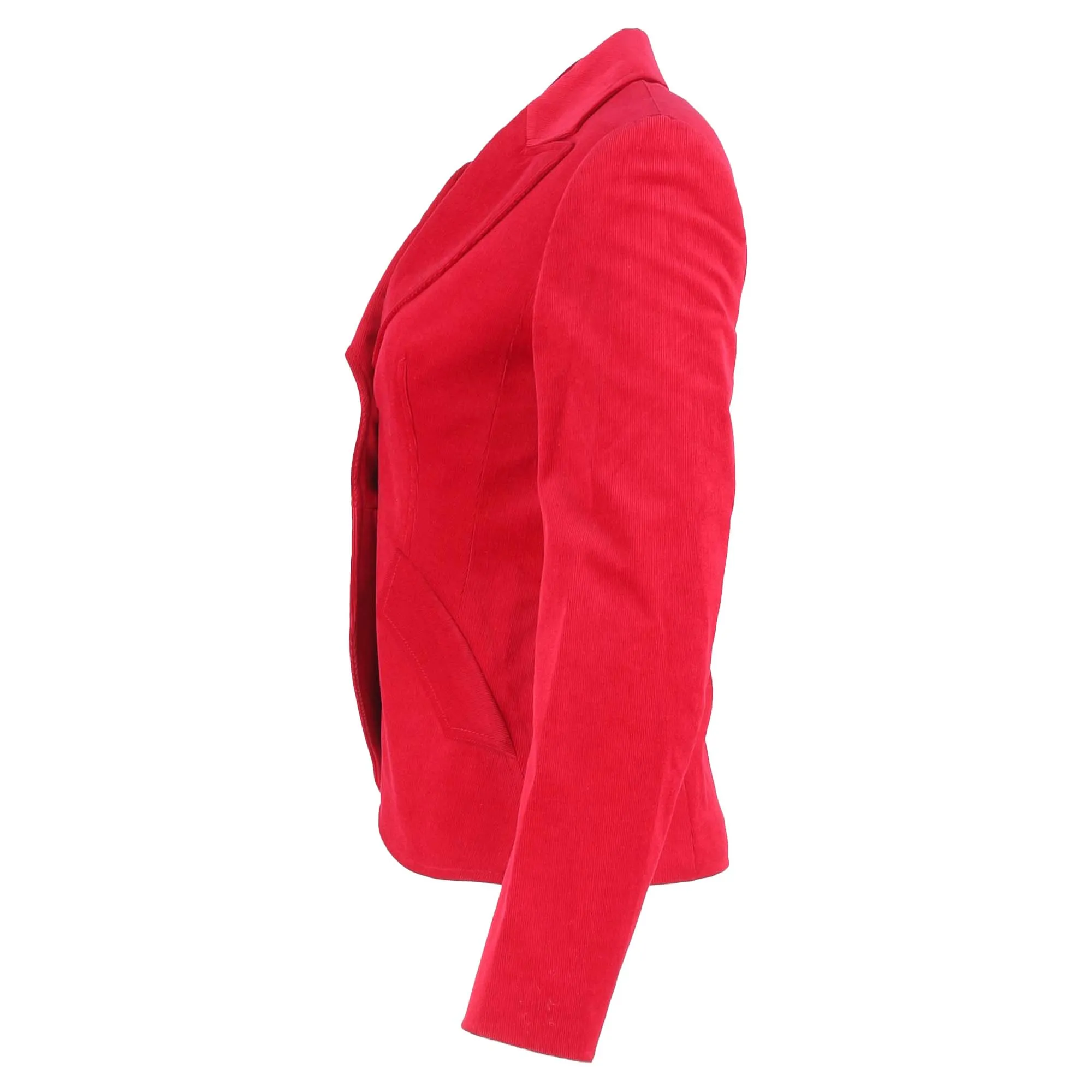 Escada Single-Breasted Blazer in Red Wool