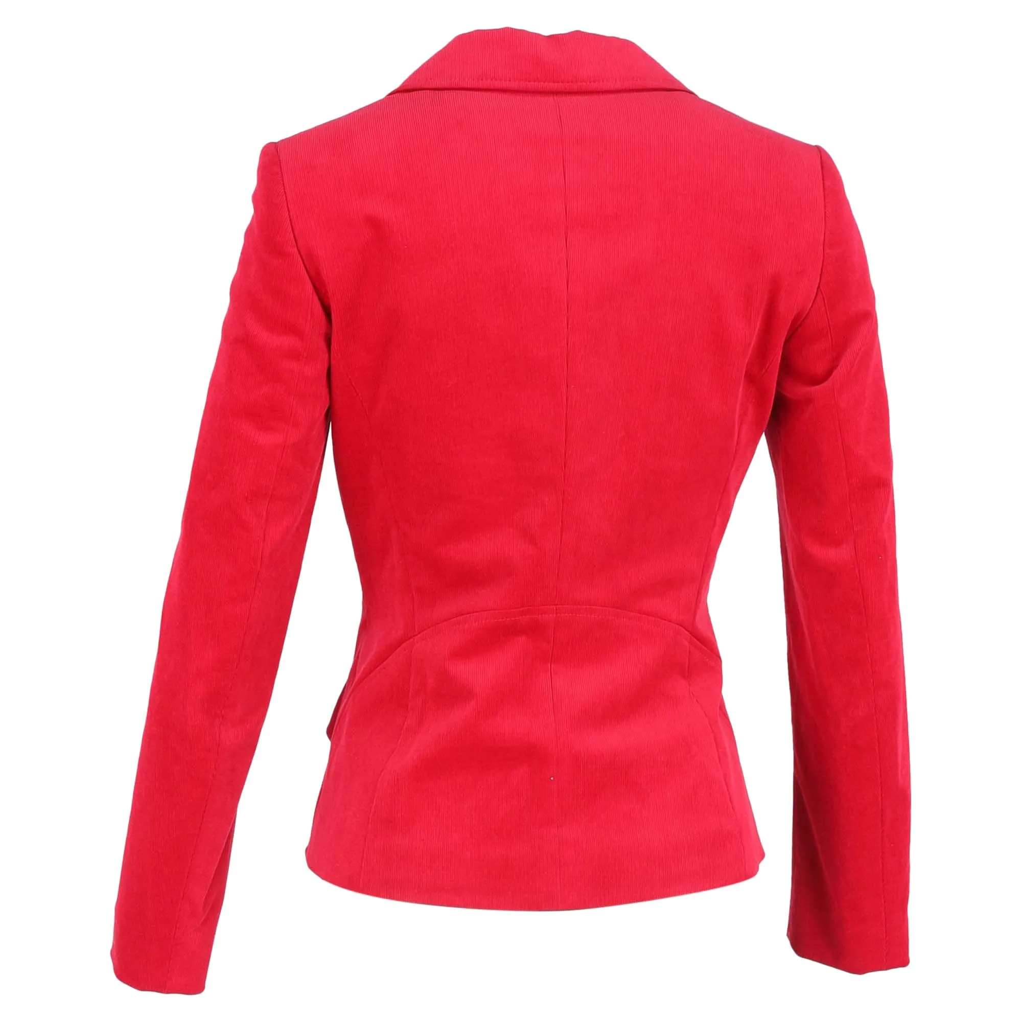 Escada Single-Breasted Blazer in Red Wool