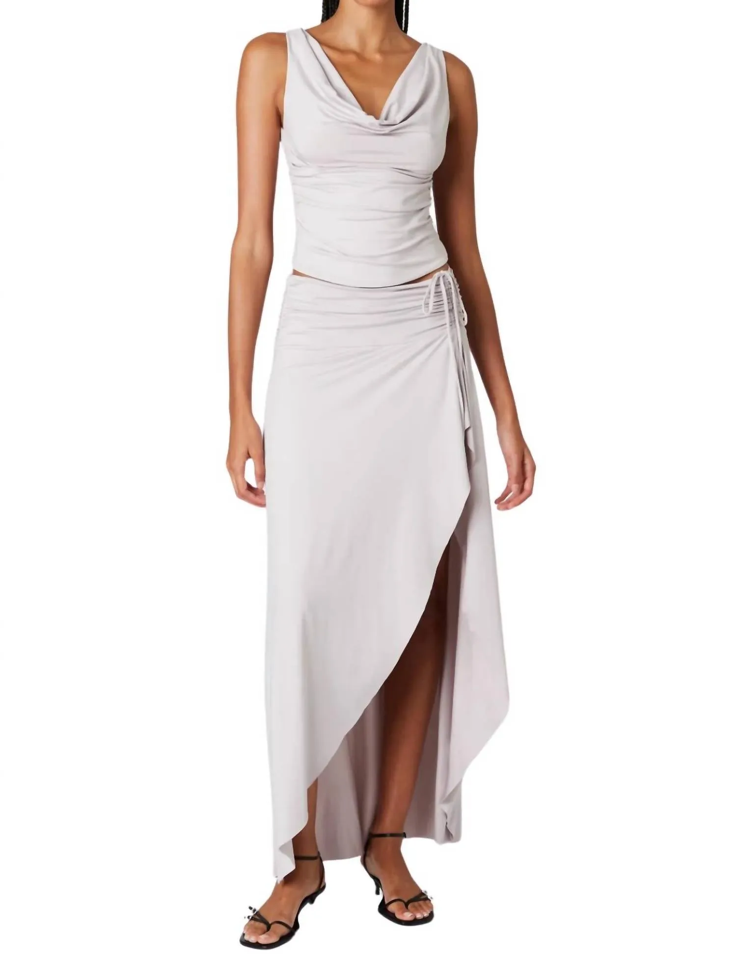 Eucalyptus Maxi Skirt In Abalone