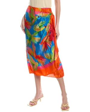 FARM RIO Scarf Midi Skirt