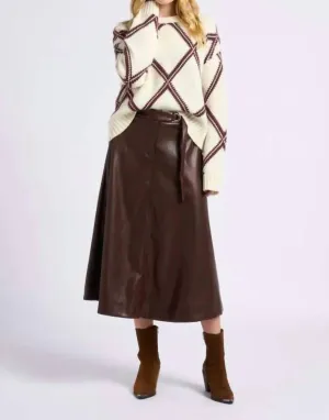 Floyd Skirt In Chocolate