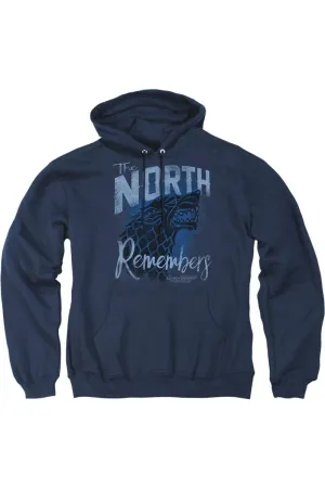 Game Of Thrones The North Remembers Adult Pull Over Hoodie / Hooded Sweatshirt