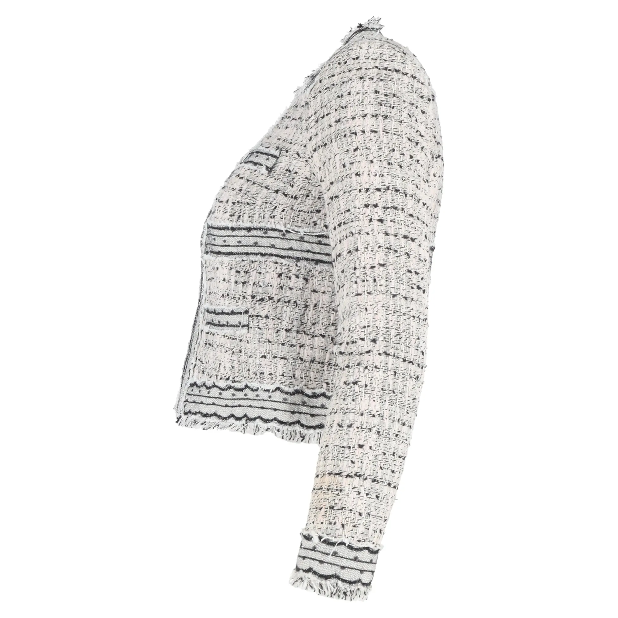 Giambattista Valli Tweed Blazer in Grey Wool