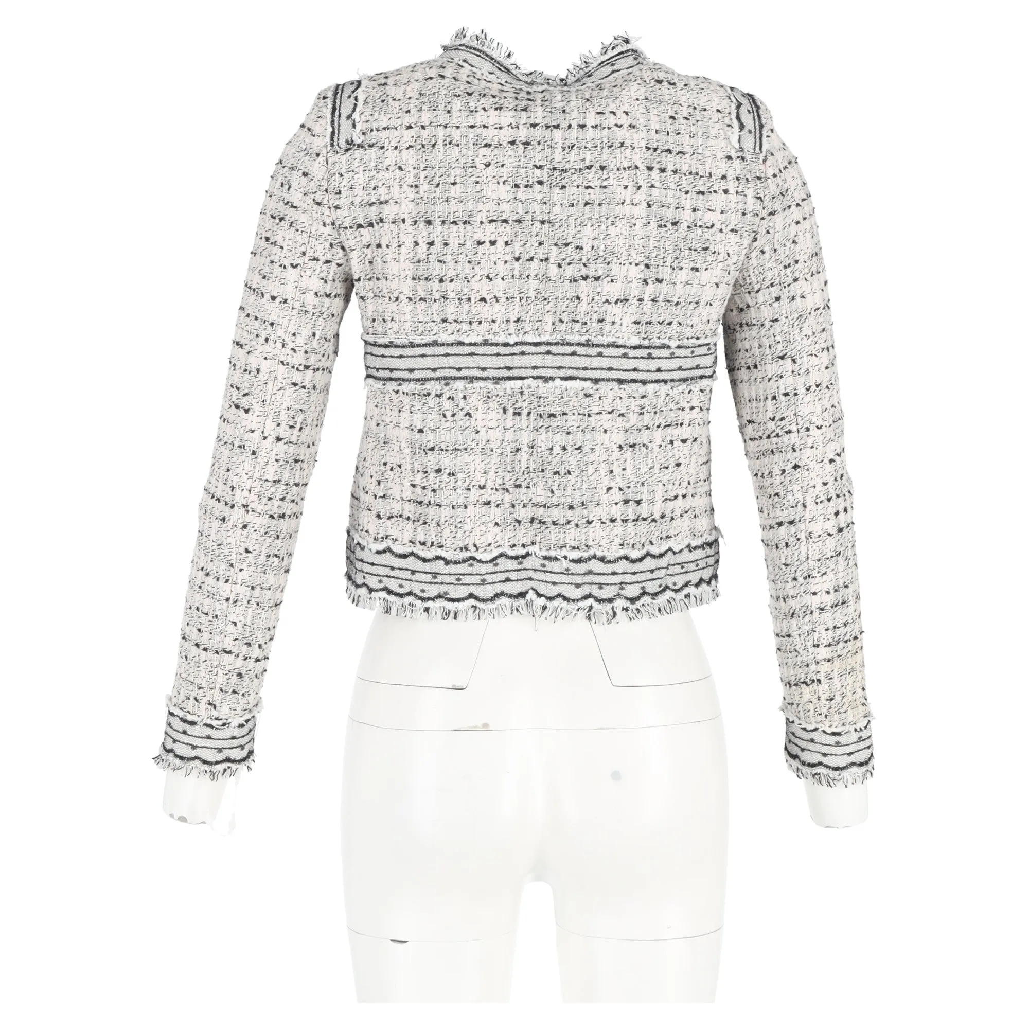 Giambattista Valli Tweed Blazer in Grey Wool