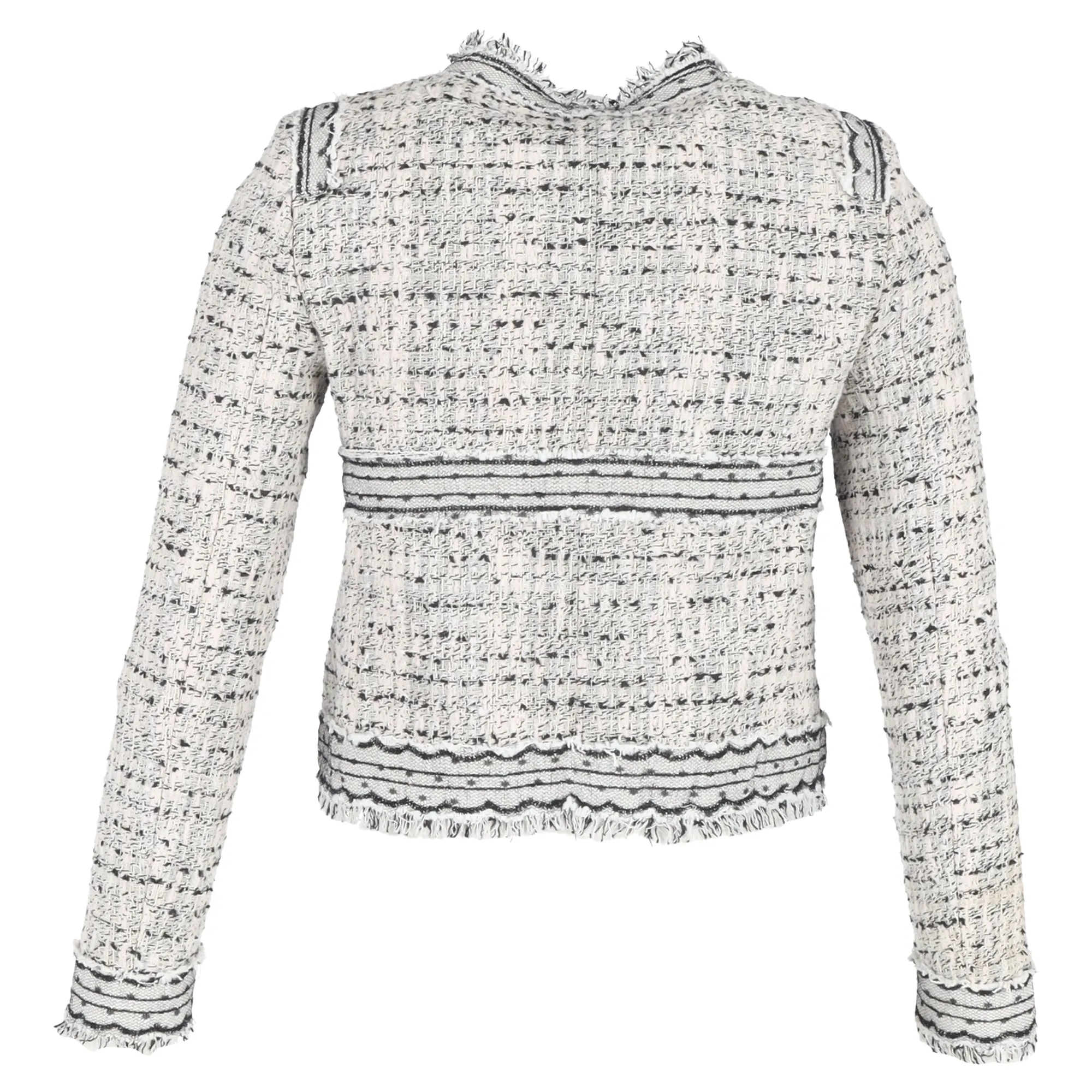 Giambattista Valli Tweed Blazer in Grey Wool
