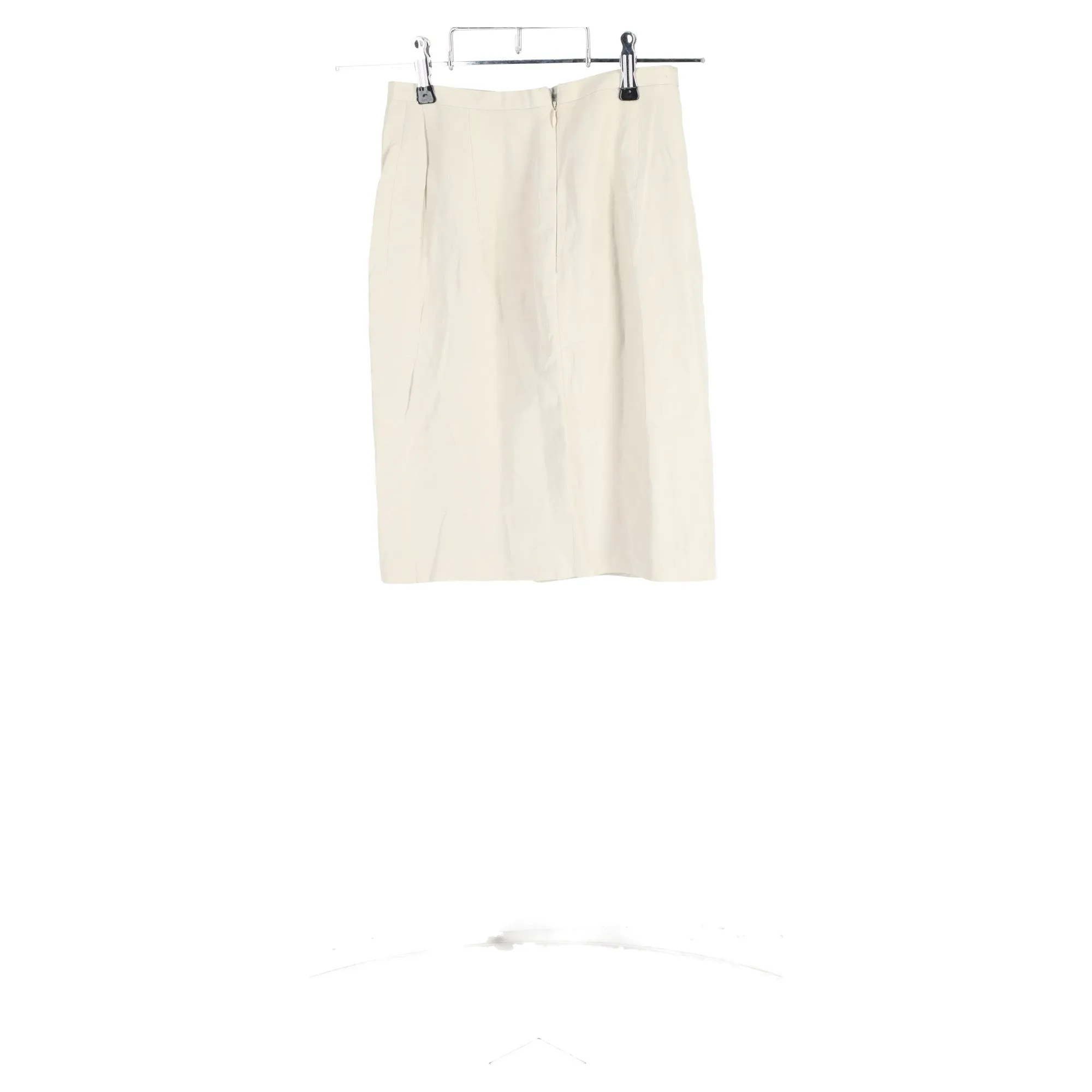Giorgio Armani Mini Pencil Skirt in White Linen