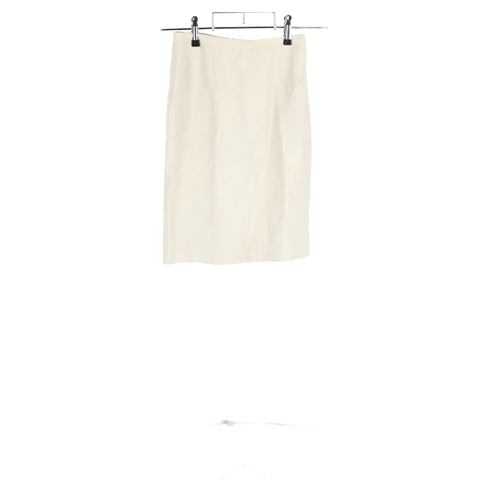 Giorgio Armani Mini Pencil Skirt in White Linen