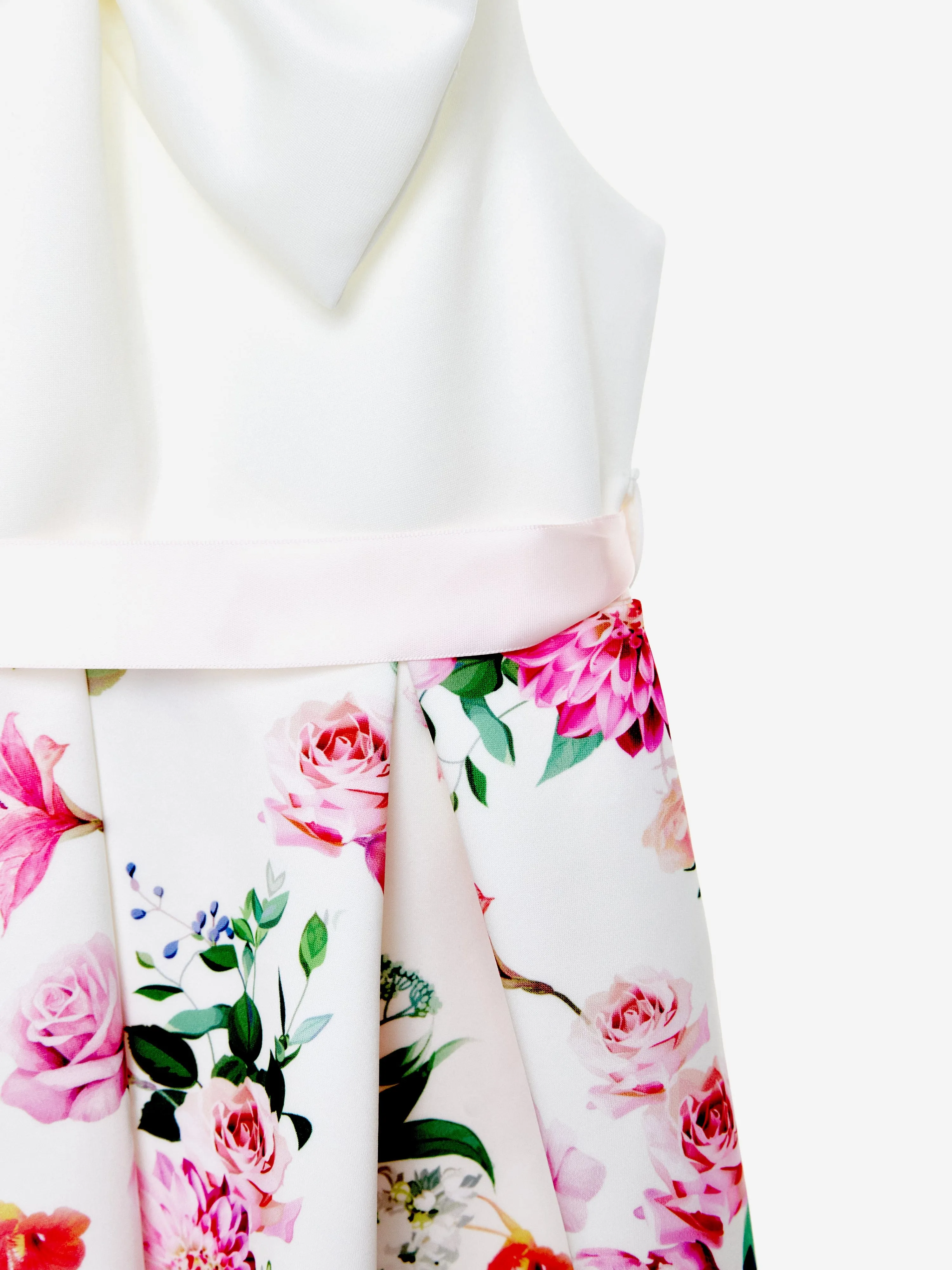Girls Botanical Beauty Dress in White