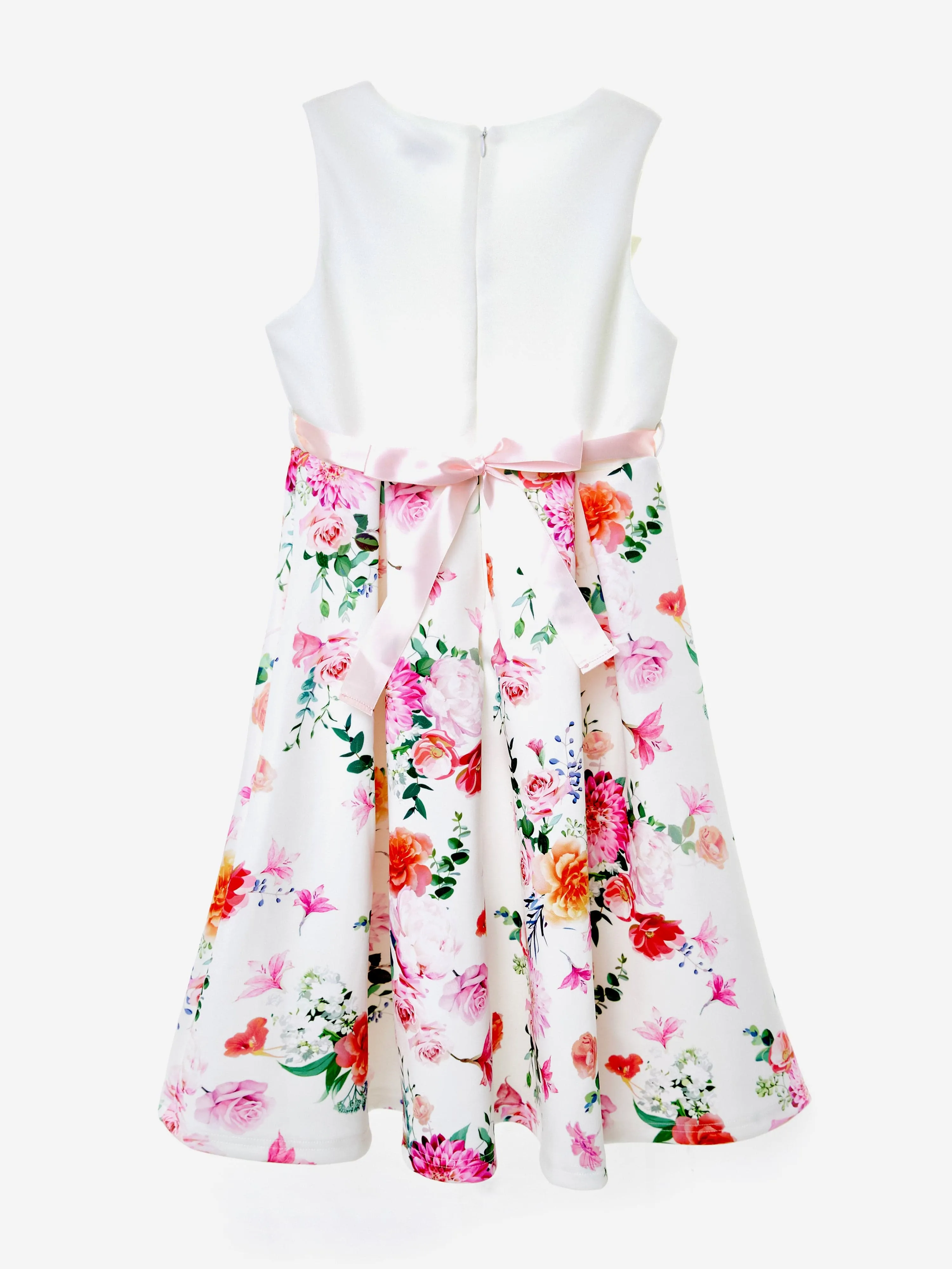 Girls Botanical Beauty Dress in White
