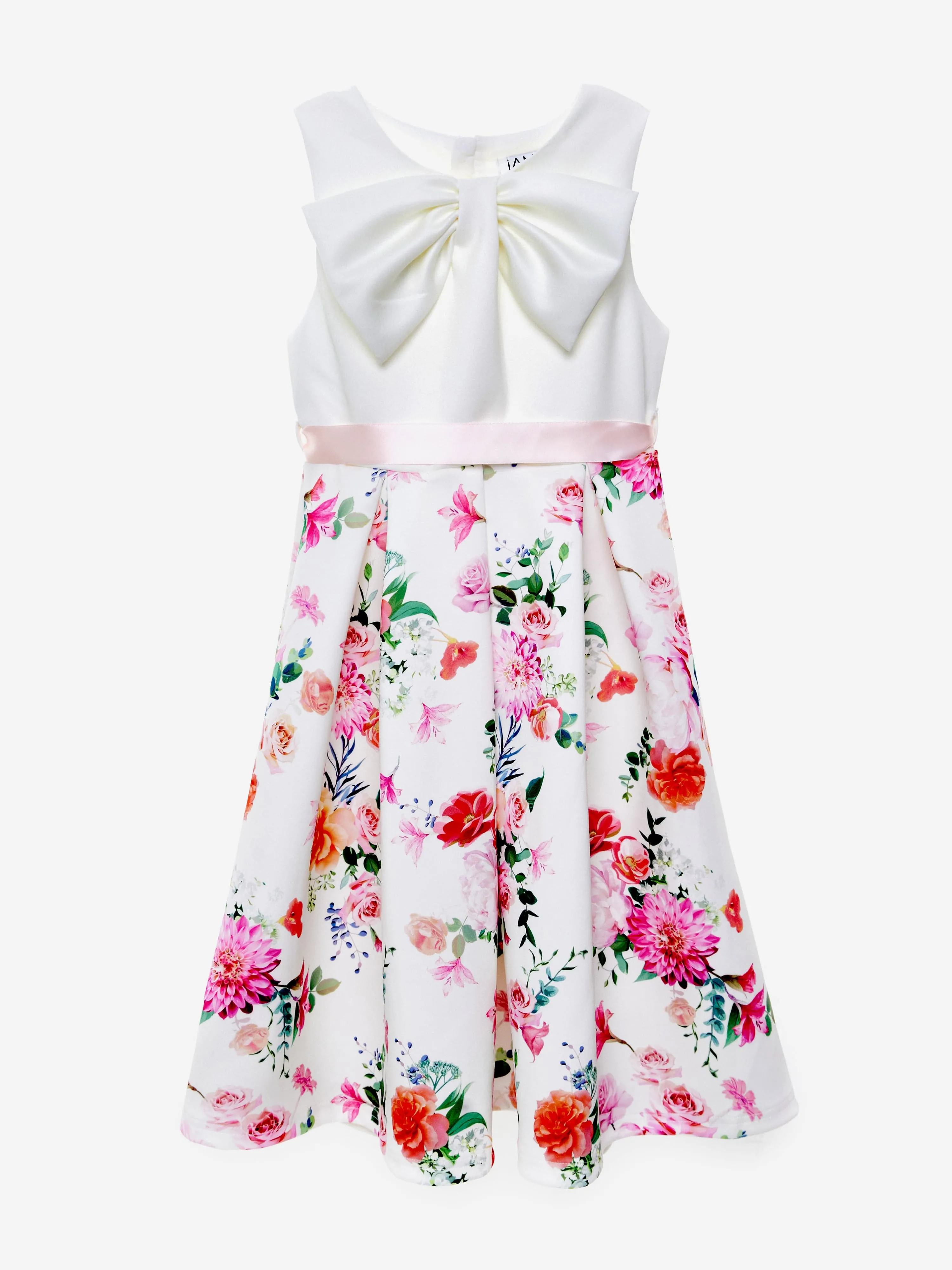 Girls Botanical Beauty Dress in White