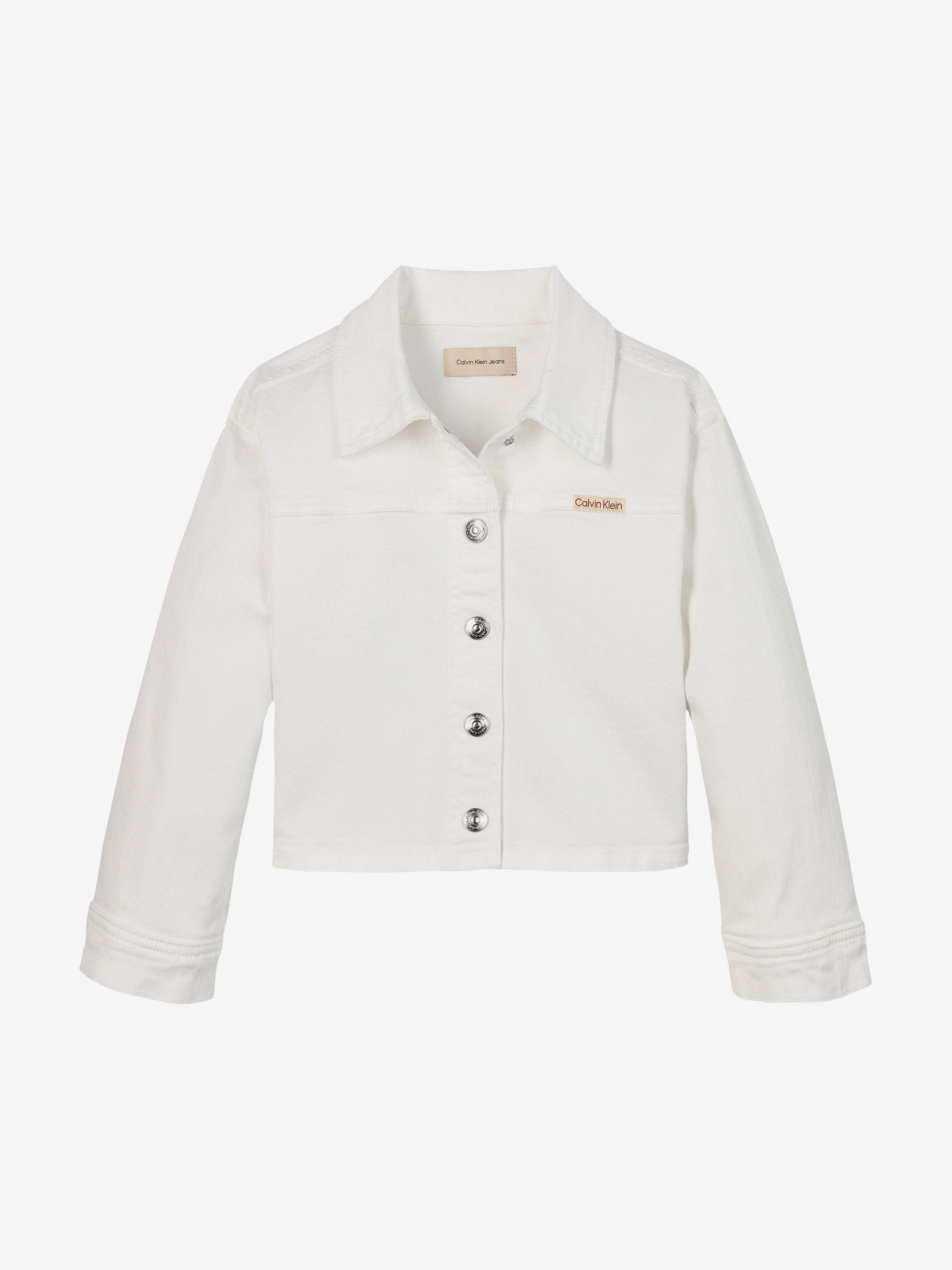 Girls Denim Jacket in White