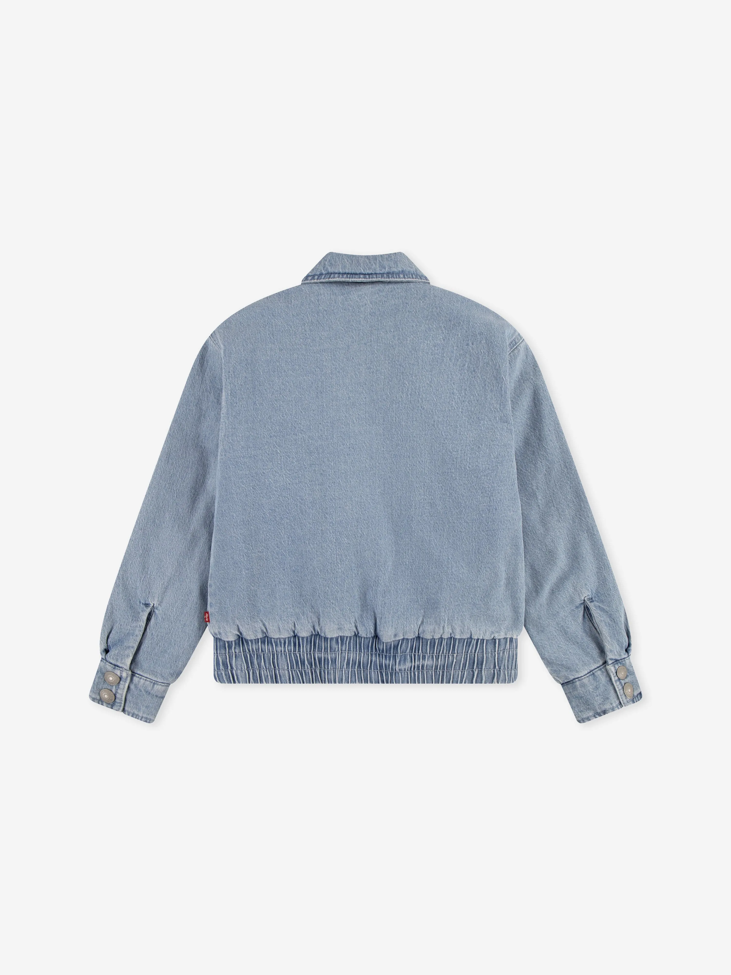 Girls Retro Denim Trucker Jacket in Blue