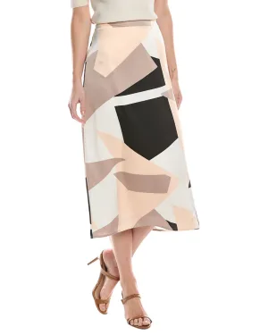 Gracia Satin Bias Skirt