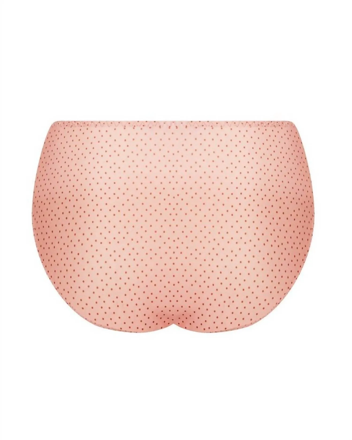 High Waist Brief In Bulles Rosees