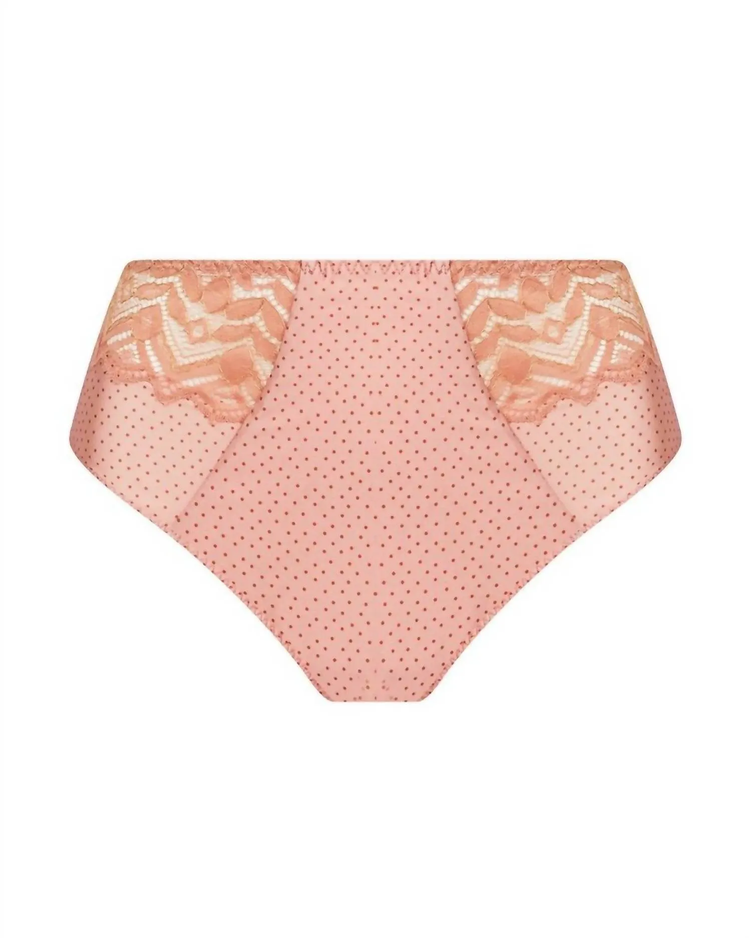 High Waist Brief In Bulles Rosees