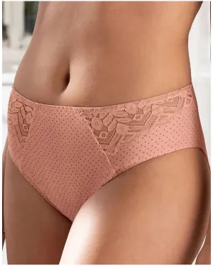 High Waist Brief In Bulles Rosees