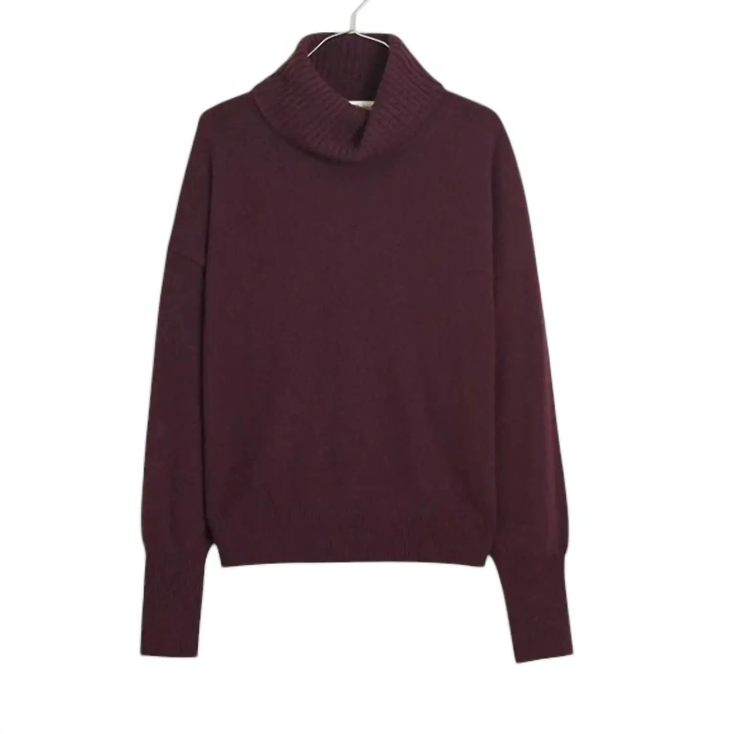 Hilda Turtleneck Sweater In Burgundy