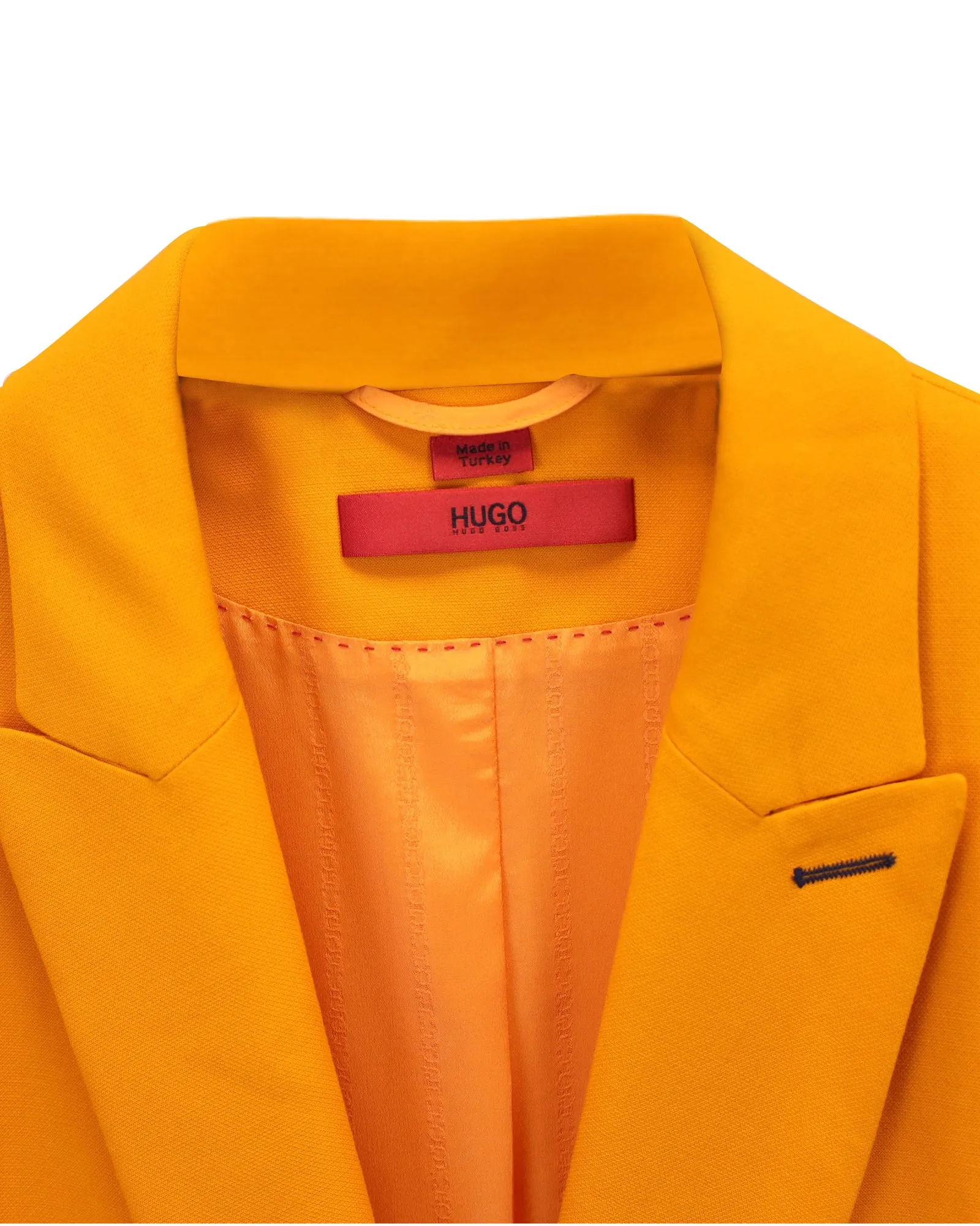 Hugo Boss Double-Breasted Blazer in Orange Polyseter