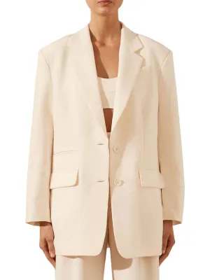 Irena Oversized Blazer In Ivory