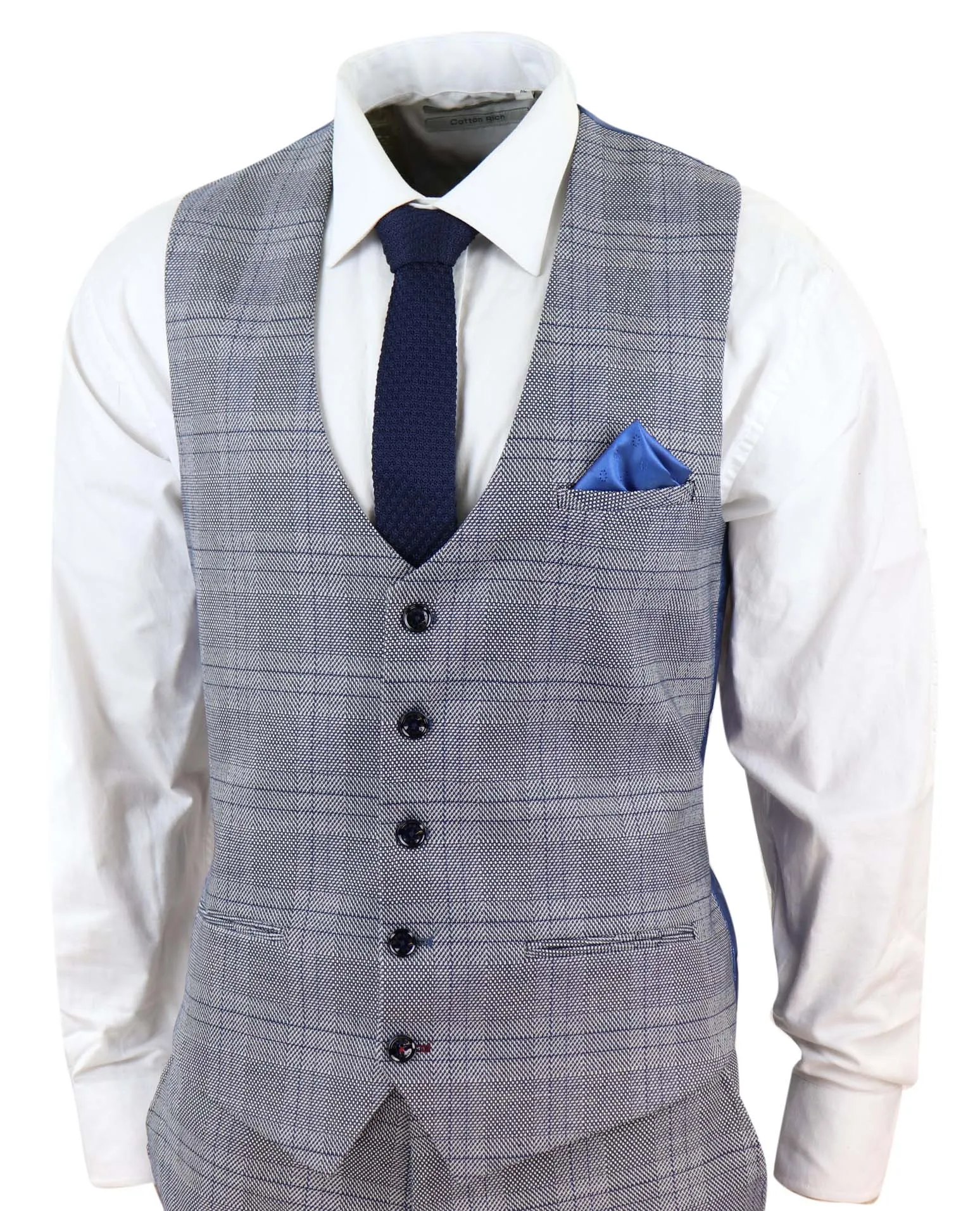 Jerry 3 Piece Check Suit