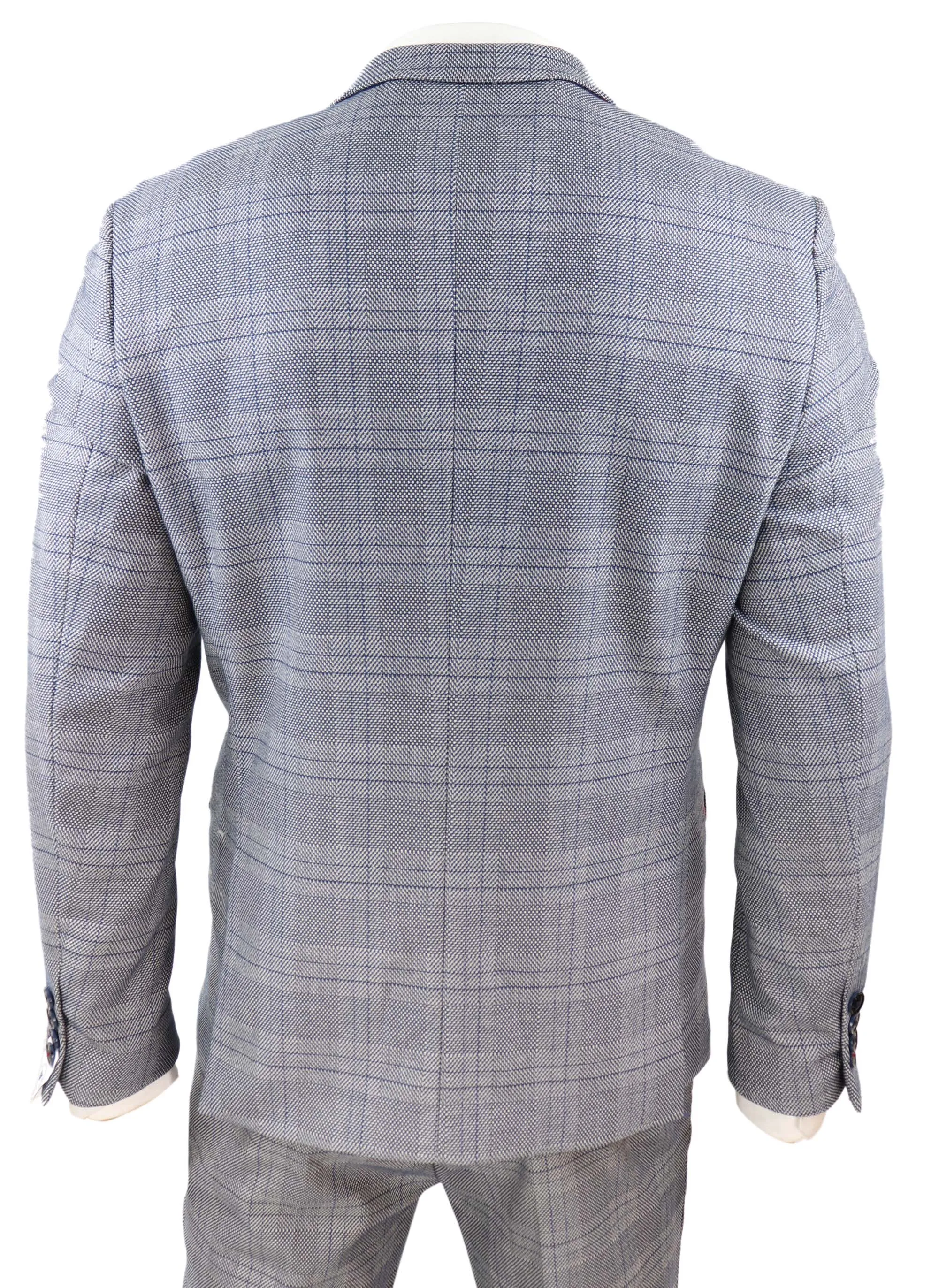 Jerry 3 Piece Check Suit