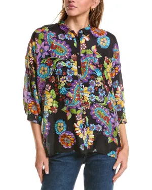 Johnny Was The Audrey Oversized Silk Blouse