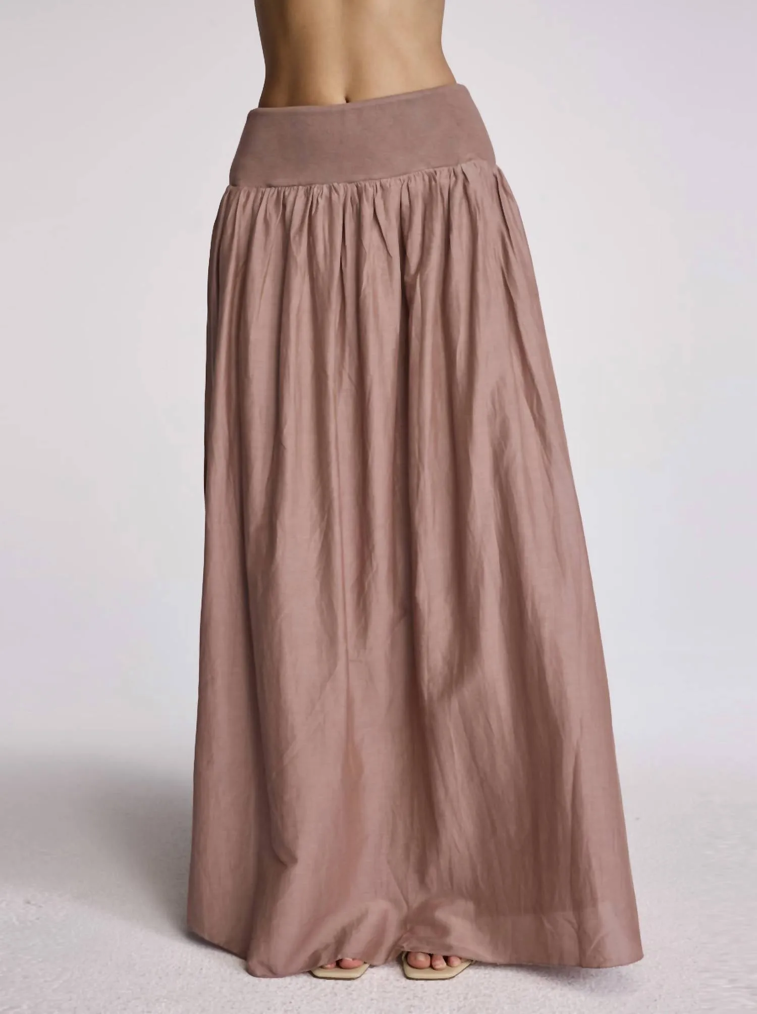 Jones Maxi Skirt In Rose Mauve