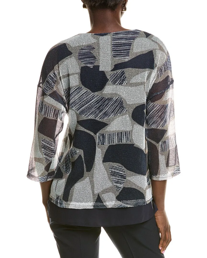 Joseph Ribkoff Mesh Top