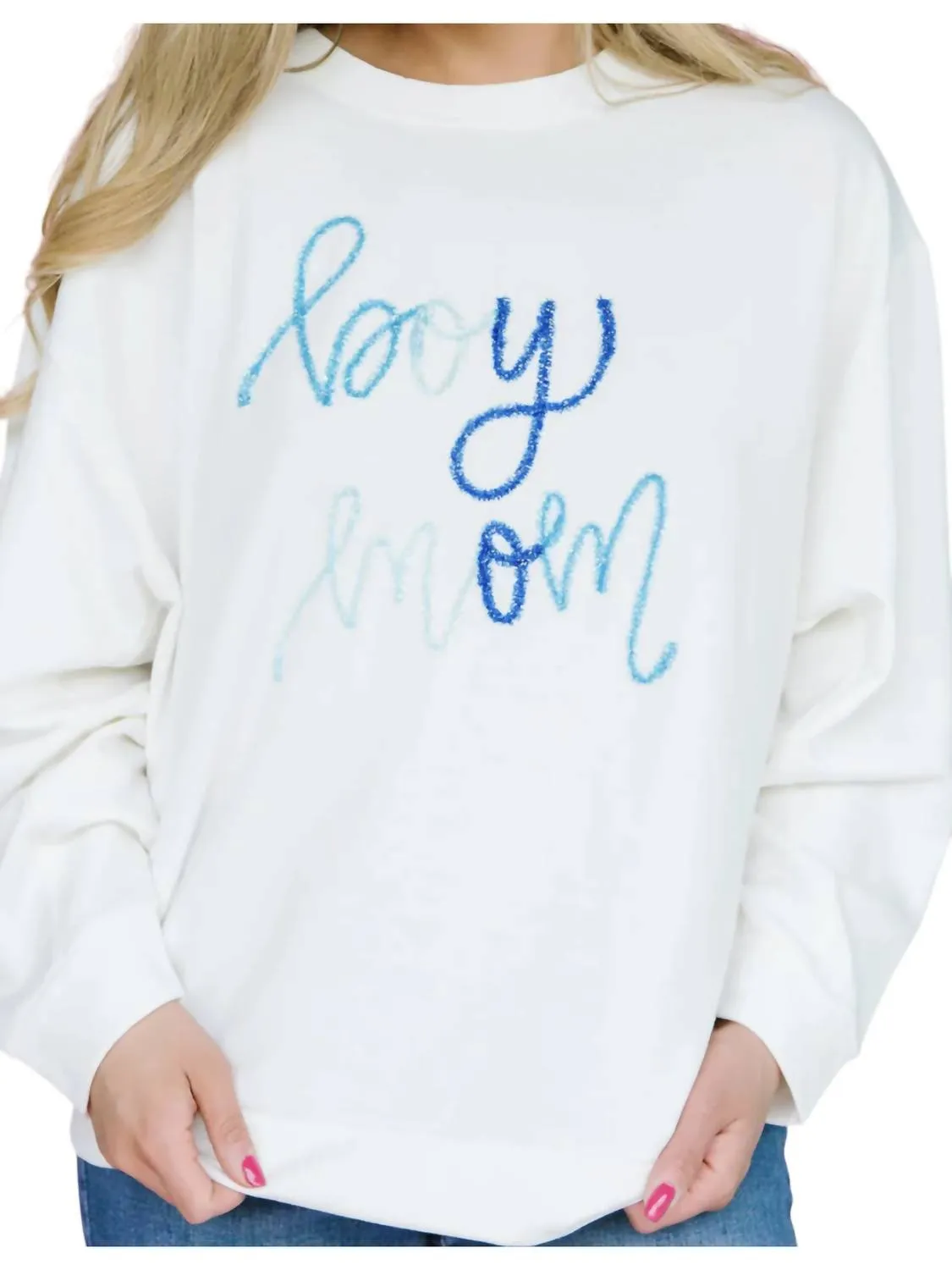 Jules Mom Sweatshirt In Boy Mom