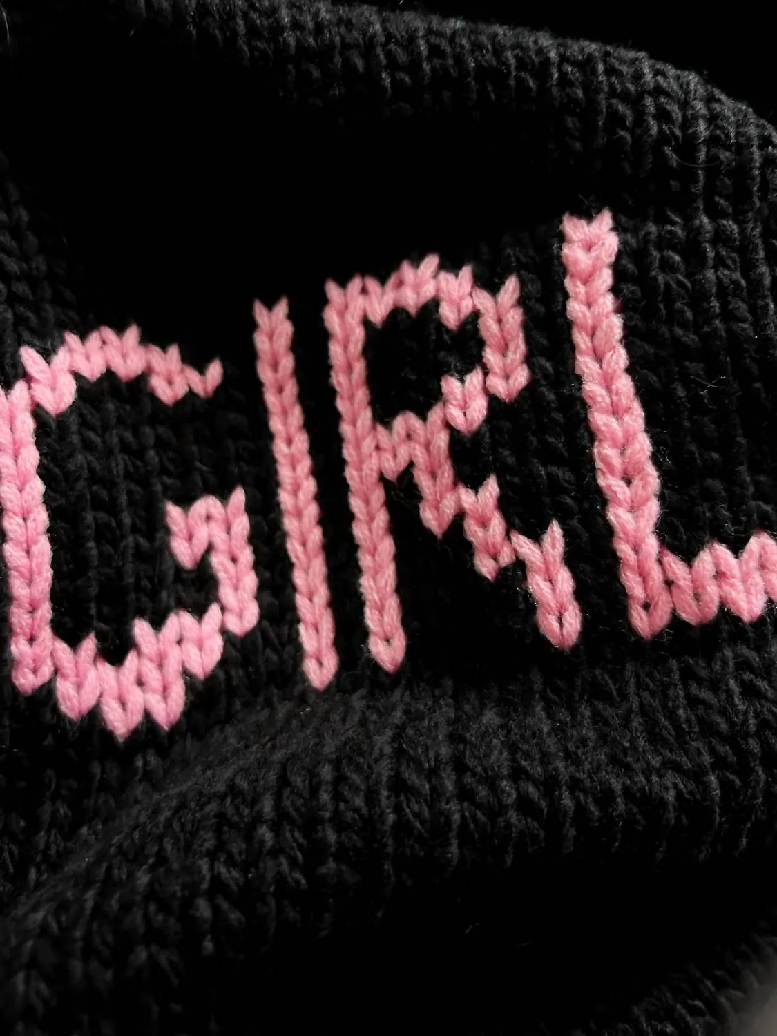 Just A Girl Oversized Sweater In Black