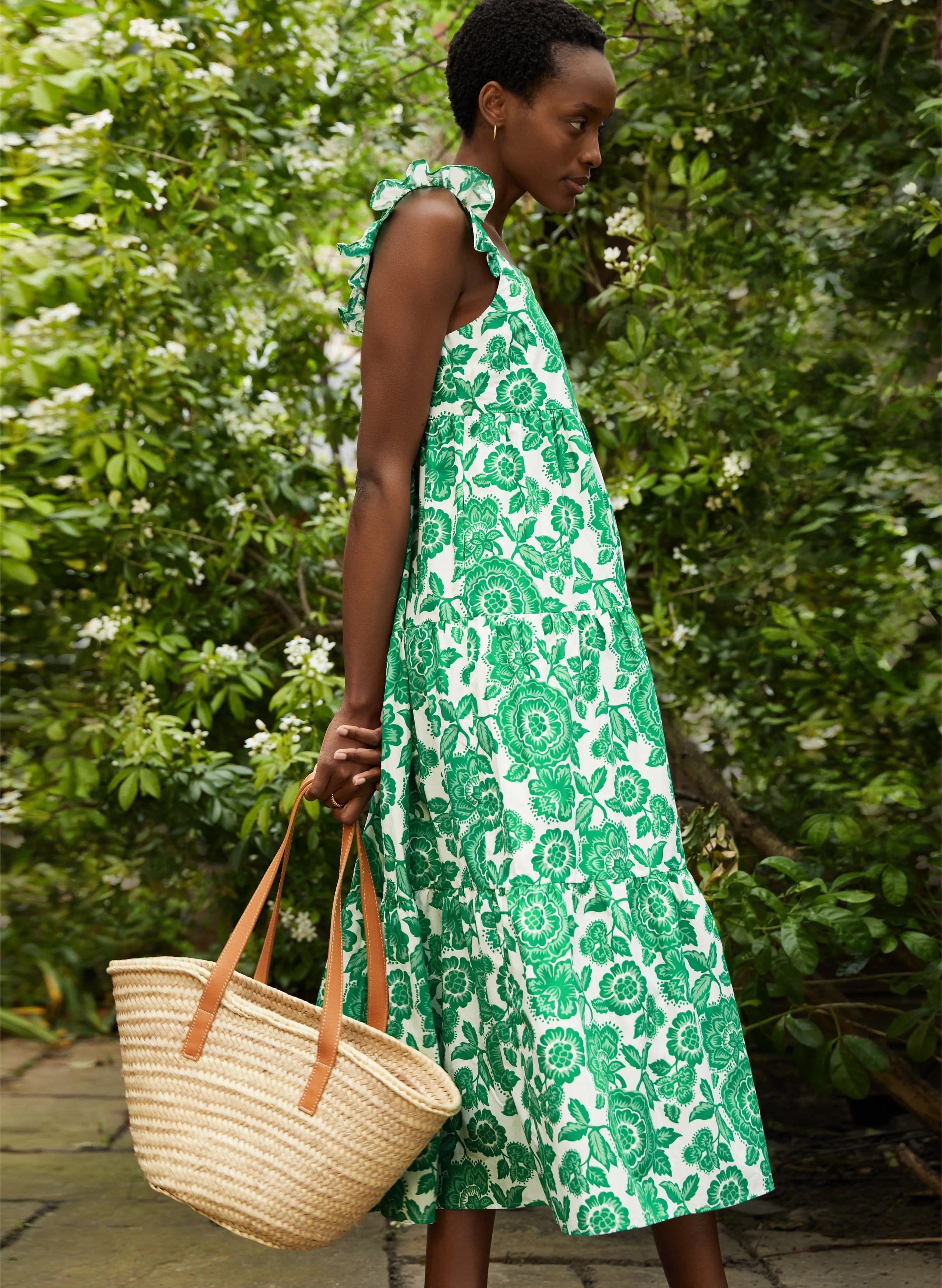 Katie Organic Cotton Dress | Green