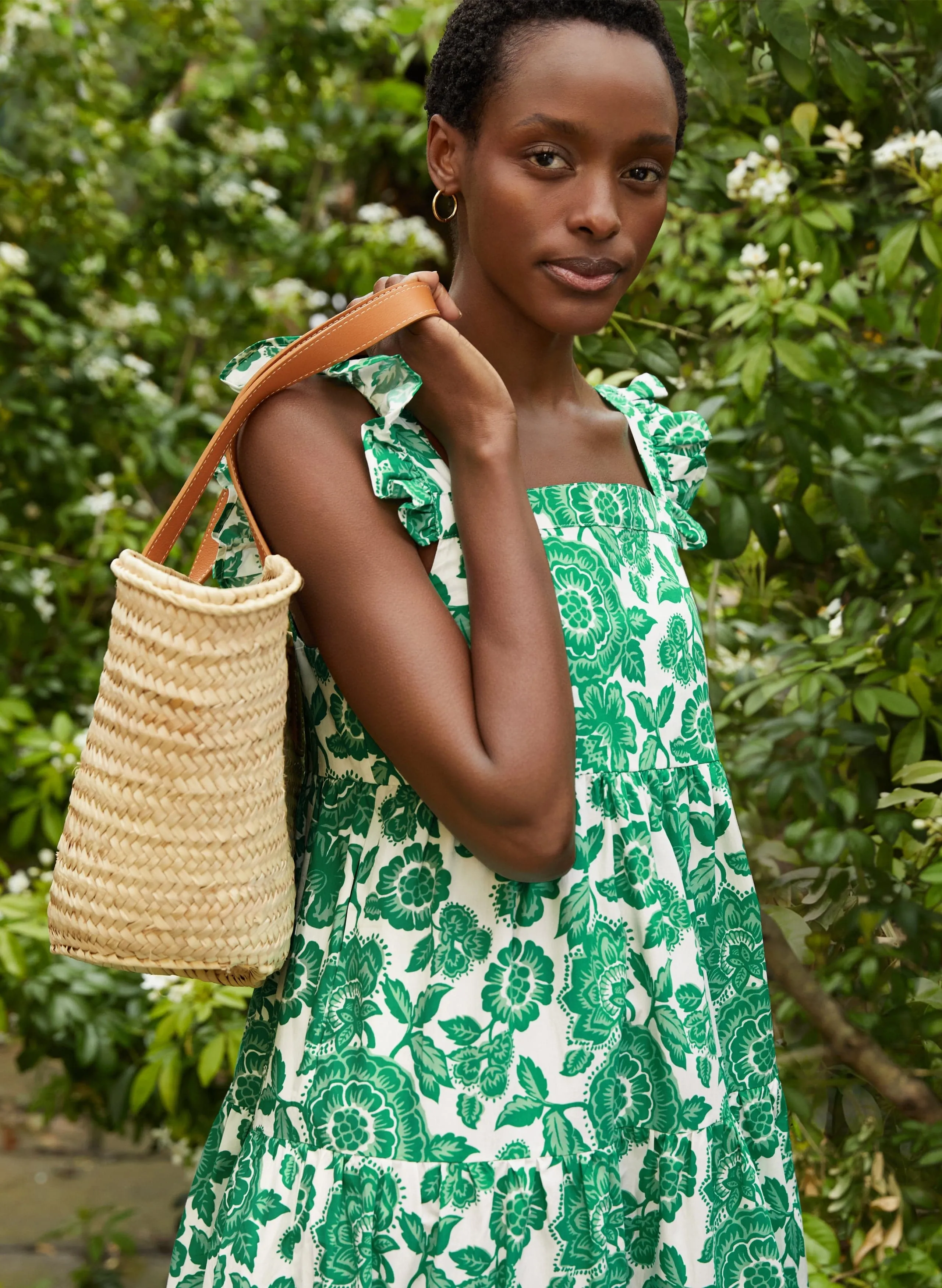 Katie Organic Cotton Dress | Green