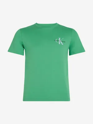 Kids Chest Monologo T-Shirt in Green